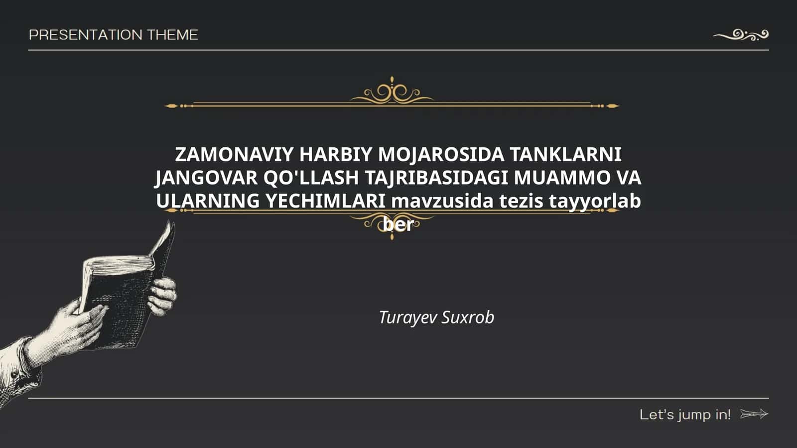 Tanklarni Jangovar Qo'llash Tajribasidagi Muammo va Ularning Yechimlari
