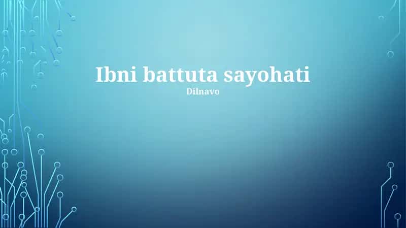 Ibni battuta sayohati