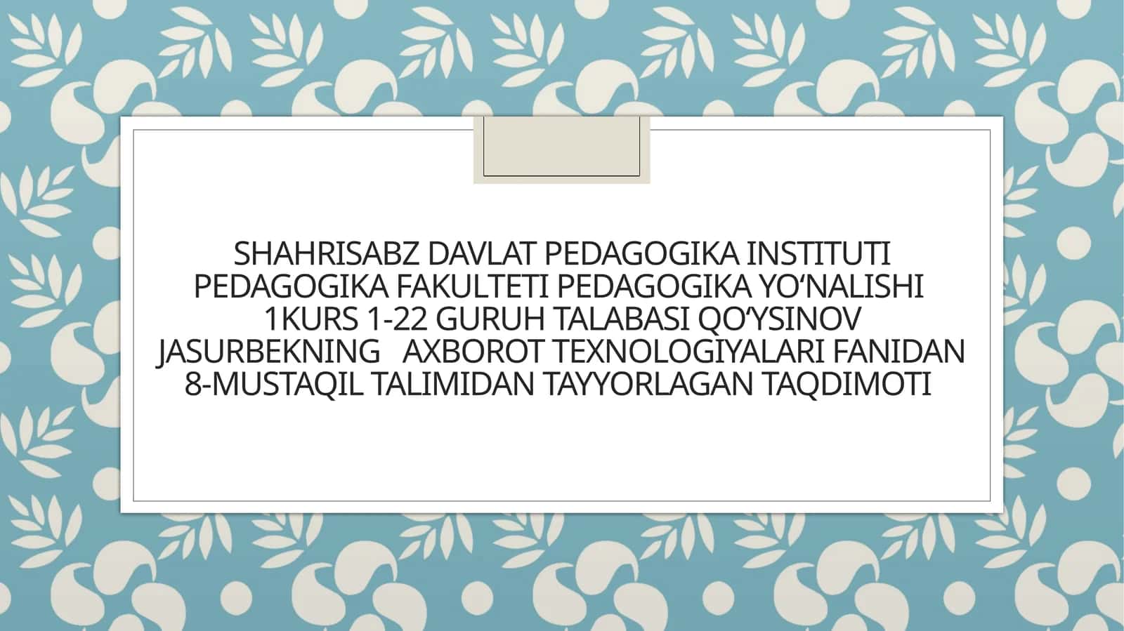 Mobil internet texnologiyalari