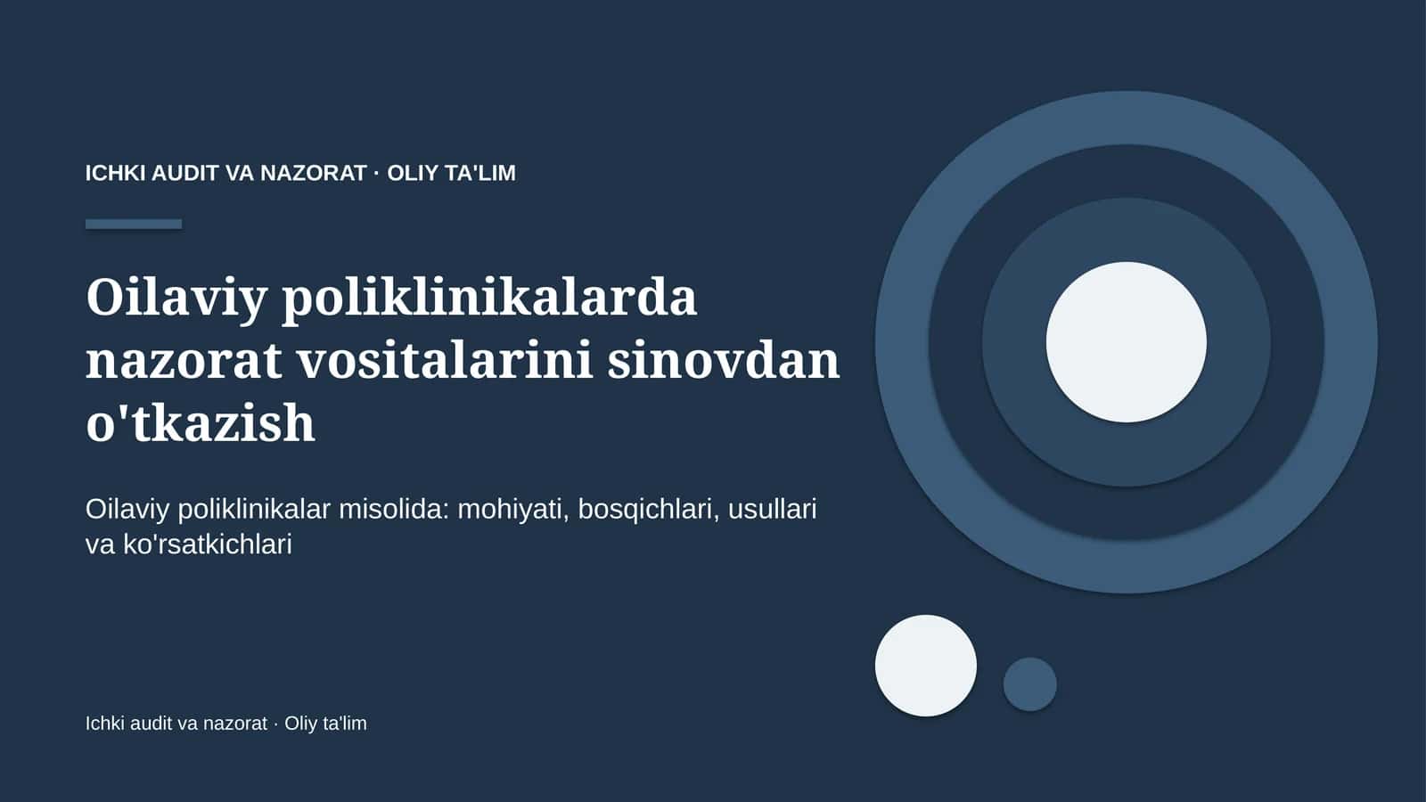 oilaviy poliklinikalarda nazorat vositalarini sinovdan o'tkazish 1775