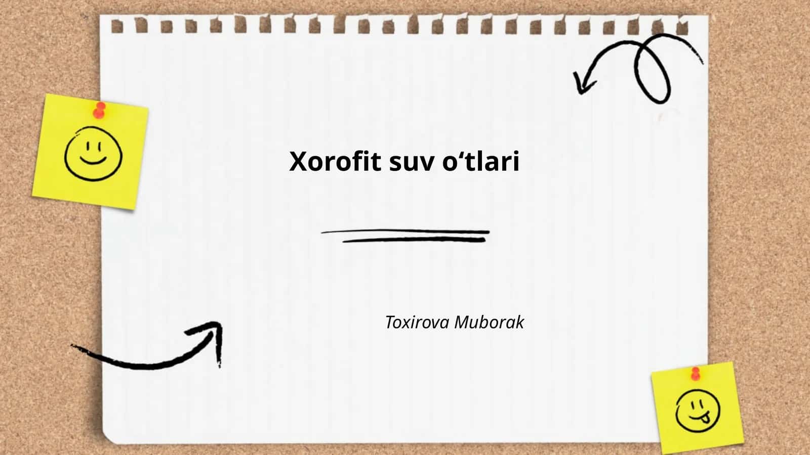 Xorofit suv oʻtlari