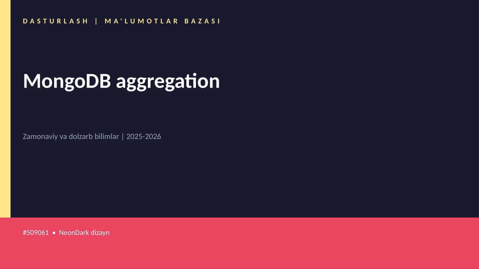 MongoDB aggregation
