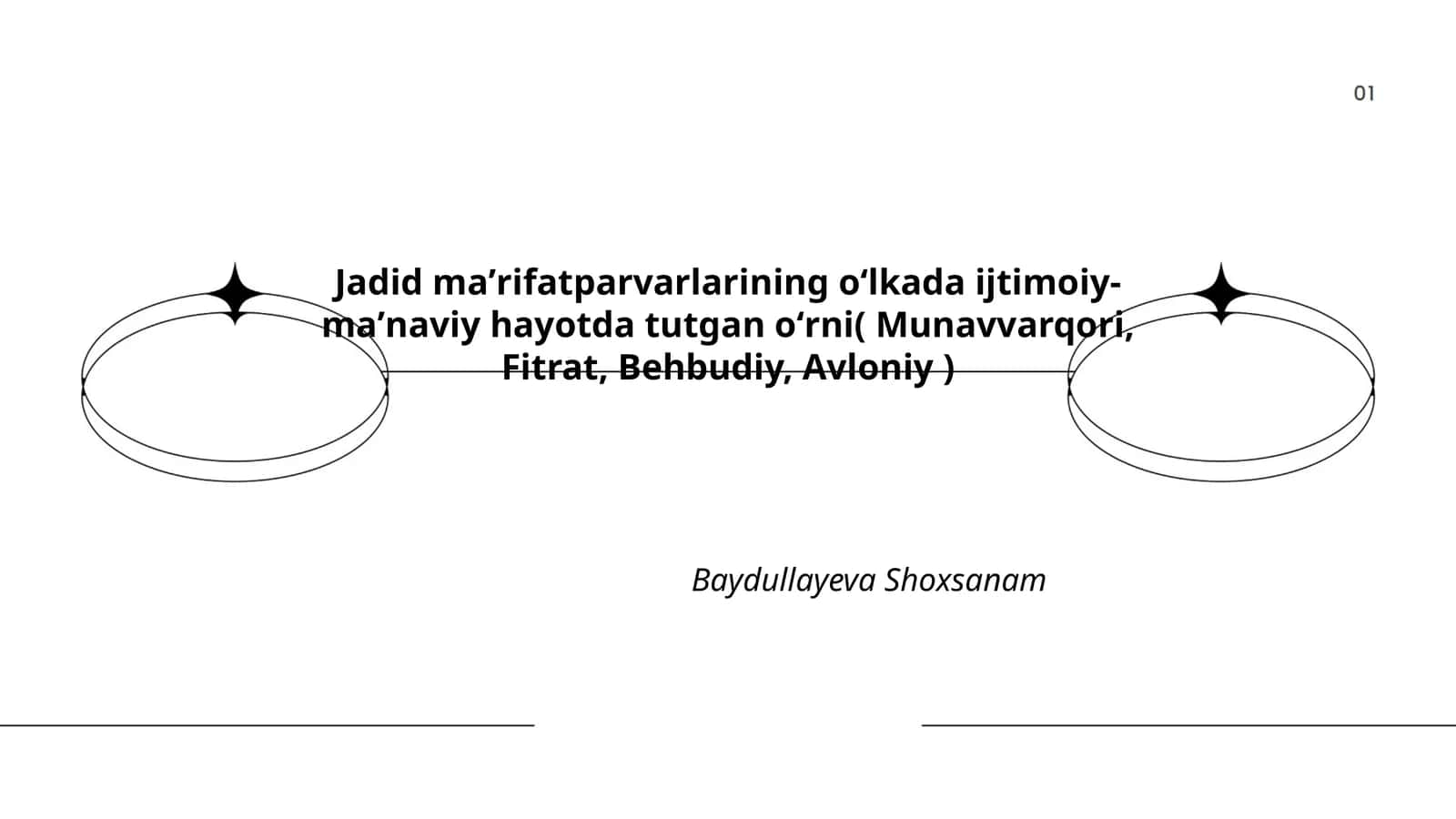 Jadid maʼrifatparvarlarining oʻlkada ijtimoiy-maʼnaviy hayotda tutgan oʻrni( Munavvarqori, Fitrat, Behbudiy, Avloniy )