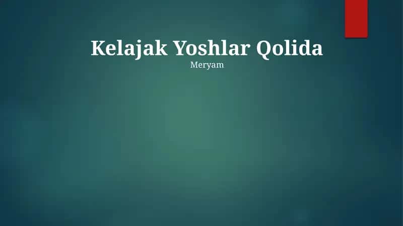 Kelajak Yoshlar Qolida