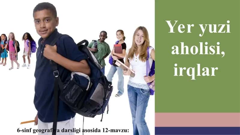 Yer yuzi aholisi, irqlar.