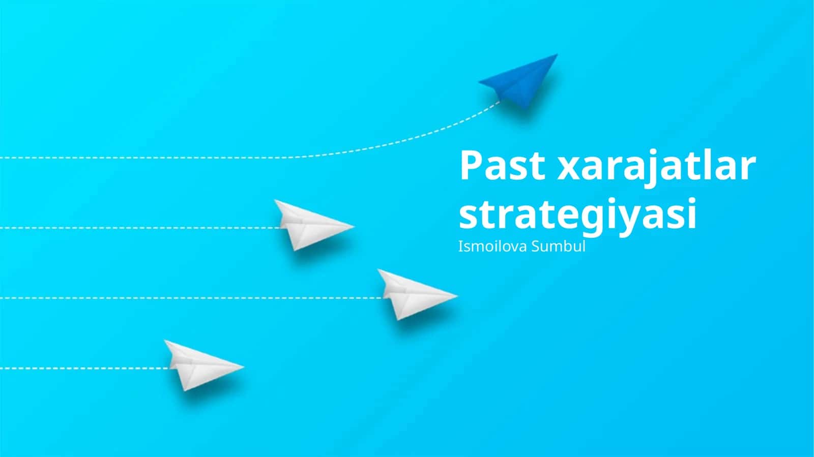 Past xarajatlar strategiyasi