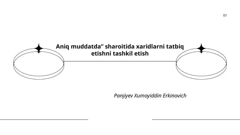 Aniq muddatda” sharoitida xaridlarni tatbiq etishni tashkil etish