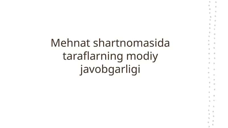 Mehnat shartnomasi