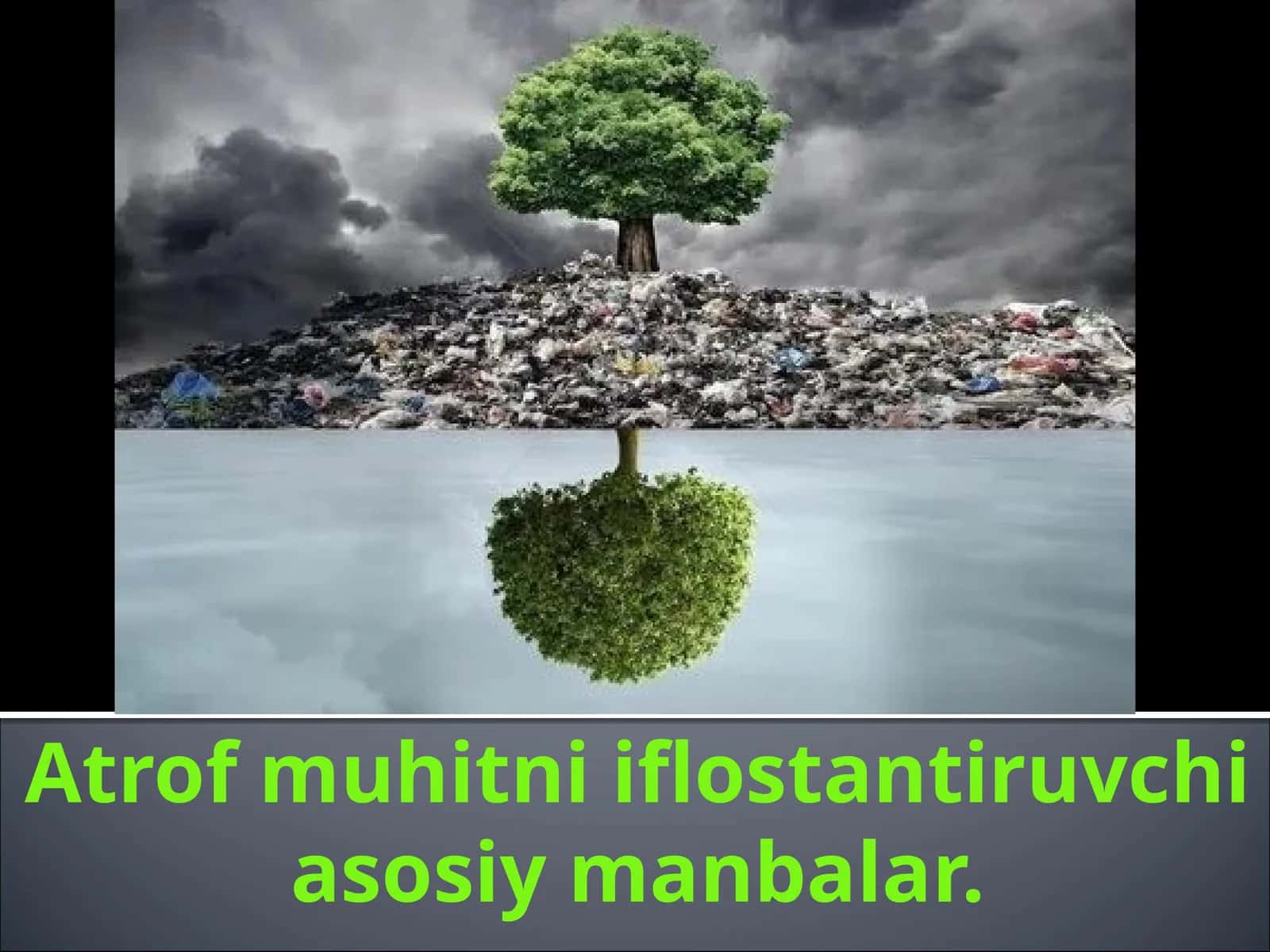 Atrof muhitni iflostantiruvchi asosiy manbalar