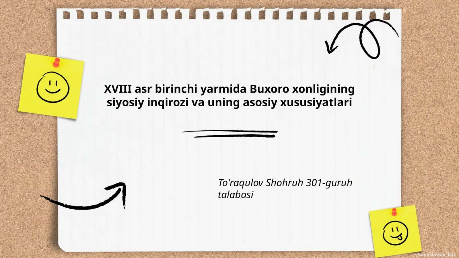 XVIII asr birinchi yarmida Buxoro xonligining siyosiy inqirozi va uning asosiy xususiyatlari