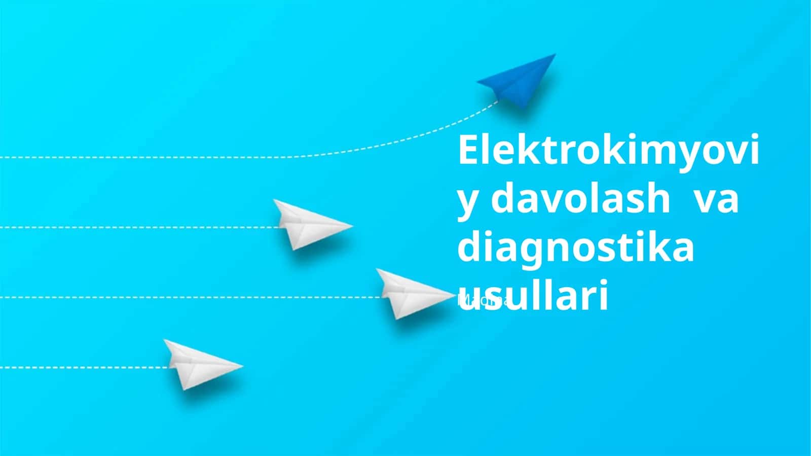 Elektrokimyoviy davolash va diagnostika usullari