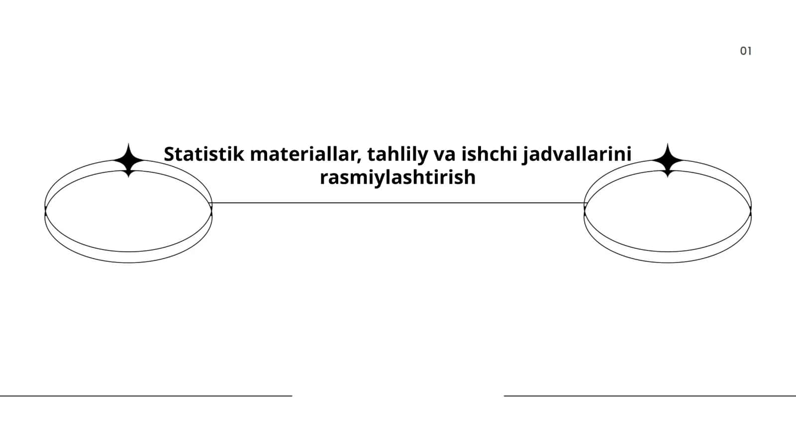 Statistik materiallar, tahlily va ishchi jadvallarini rasmiylashtirish