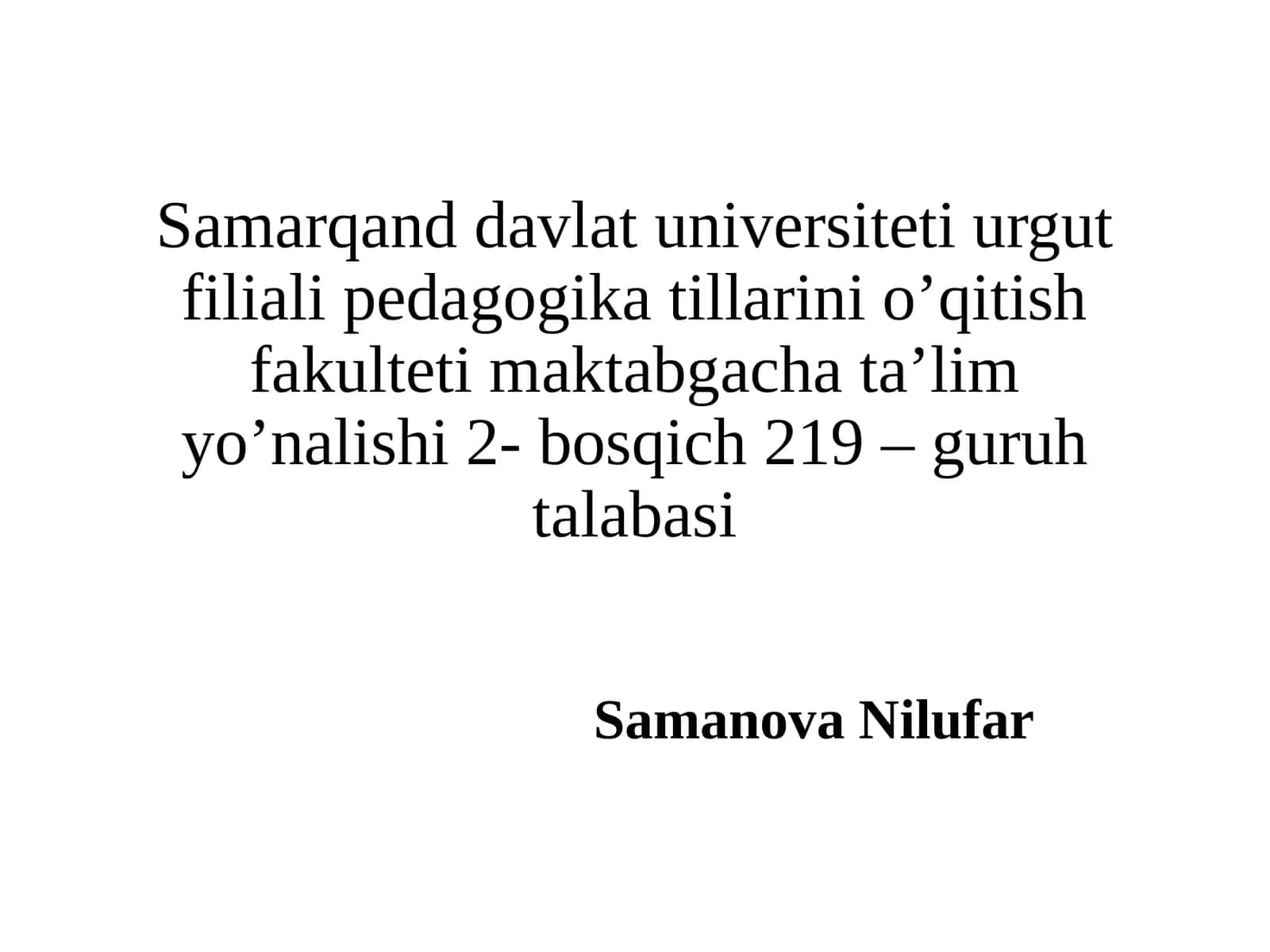 Tayyorlov guruhda tabiatga oid o'yinlarni tashkil etishning mashg'ulot ishlanmalarini tuzish