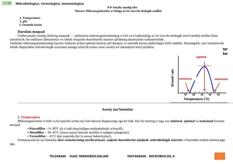 Mikrobiologiya, virusologiya, immunologiya