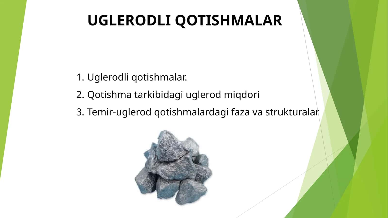 UGLERODLI QOTISHMALAR
