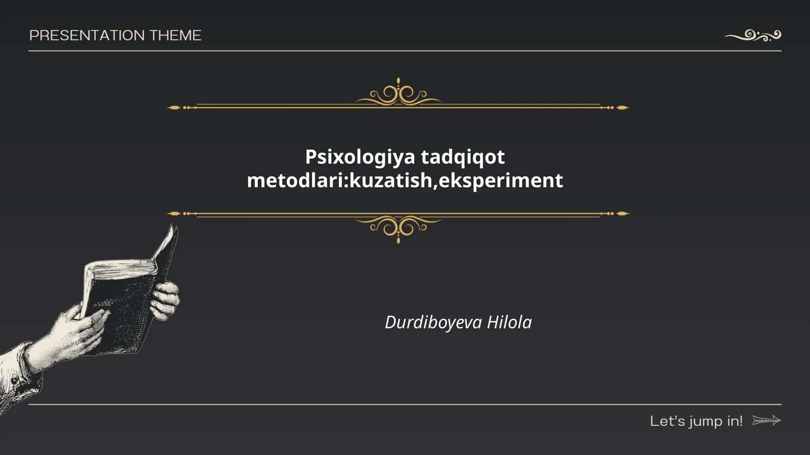 Psixologiya tadqiqot metodlari:kuzatish,eksperiment