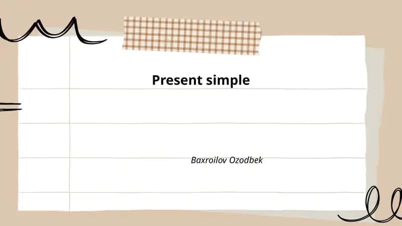 Present simple
