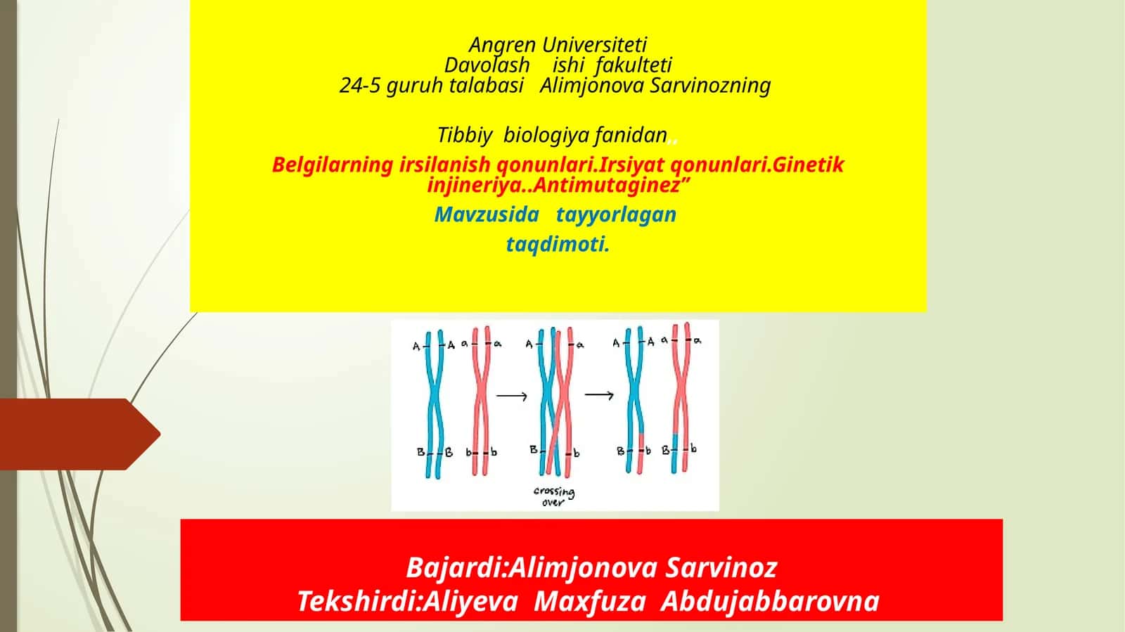 Irsiyat Qonunlari va Genetik Injineriya