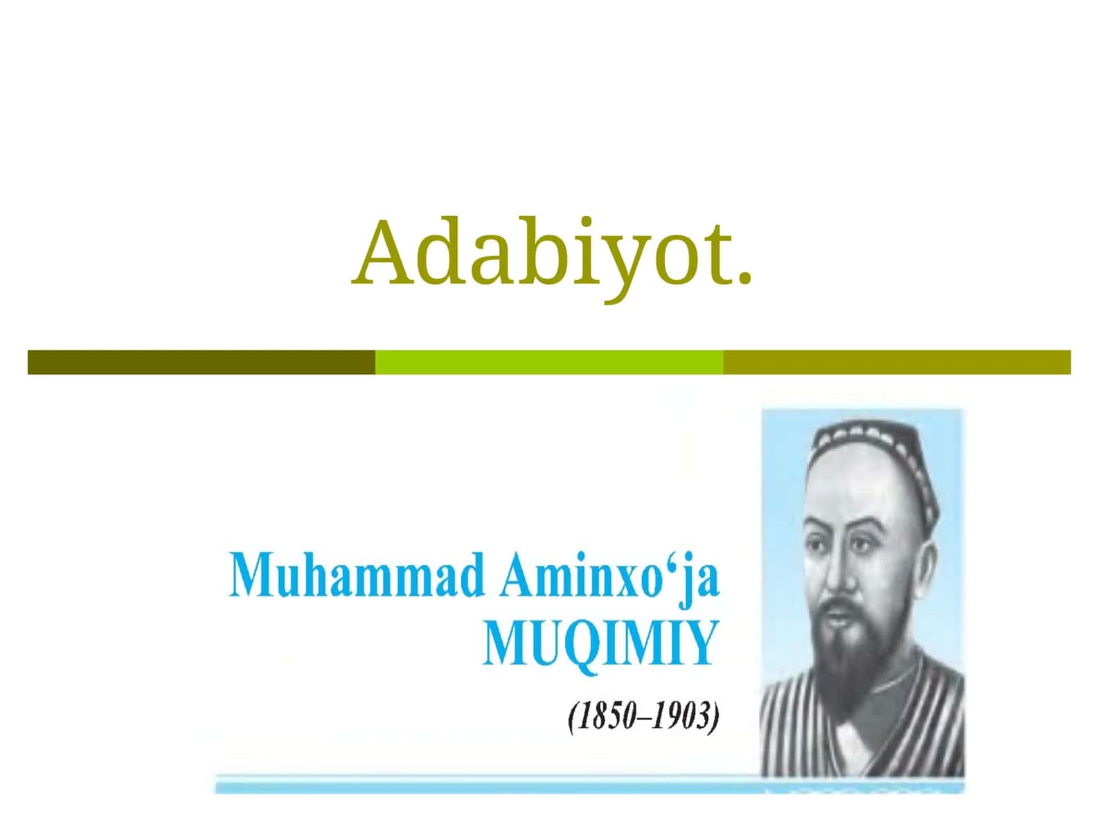 Muqimiyning ijodiy merosi