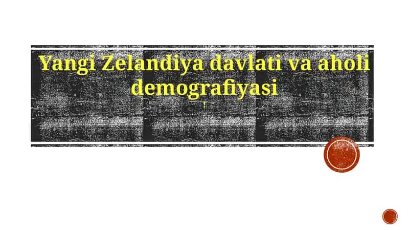Yangi Zelandiya davlati va aholi demografiyasi