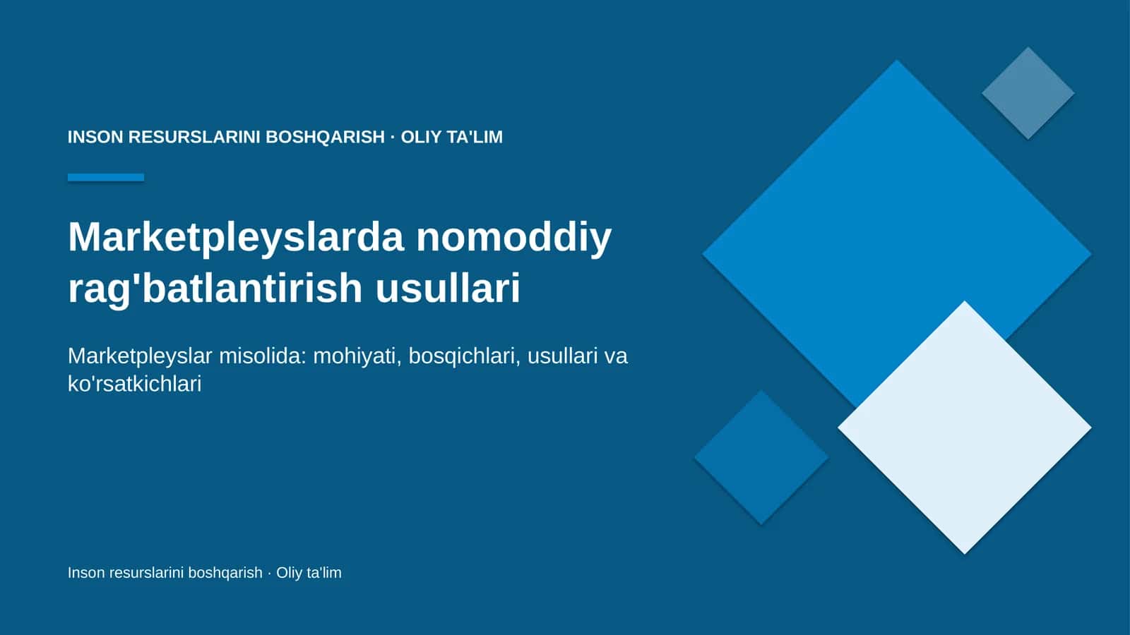 marketpleyslarda nomoddiy rag'batlantirish usullari 8425