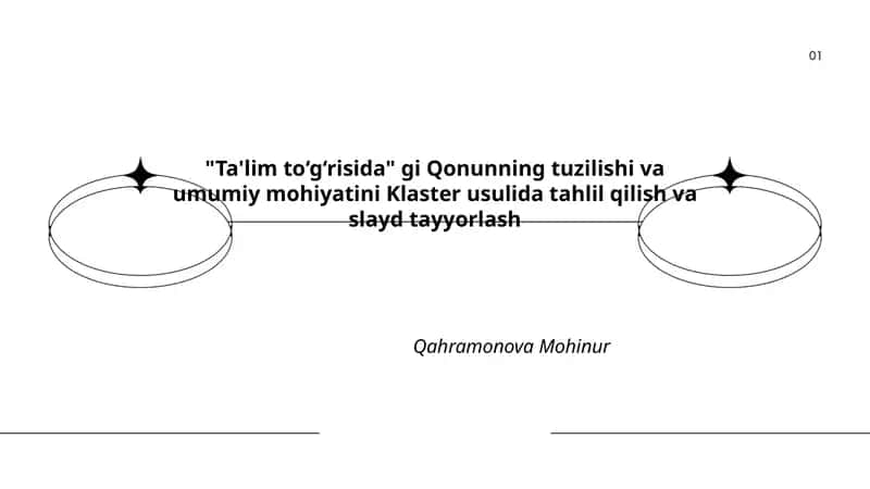 Ta'lim to‘g‘risida" gi Qonun tuzilishi