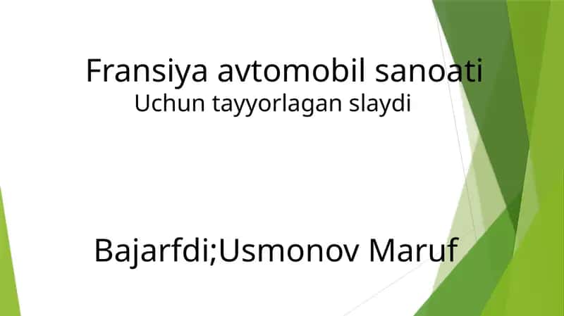 Fransiya avtomobil sanoati