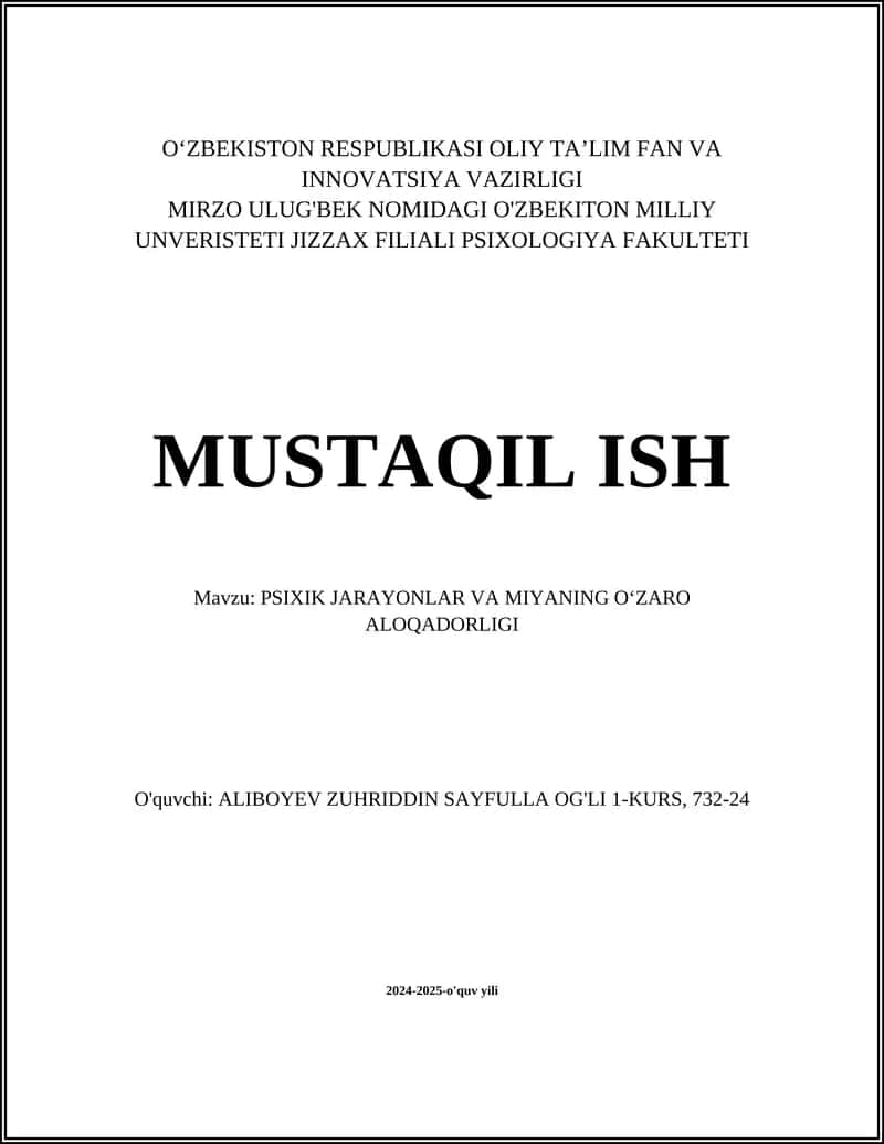 Diqqatni boshqarish va miya faoliyati