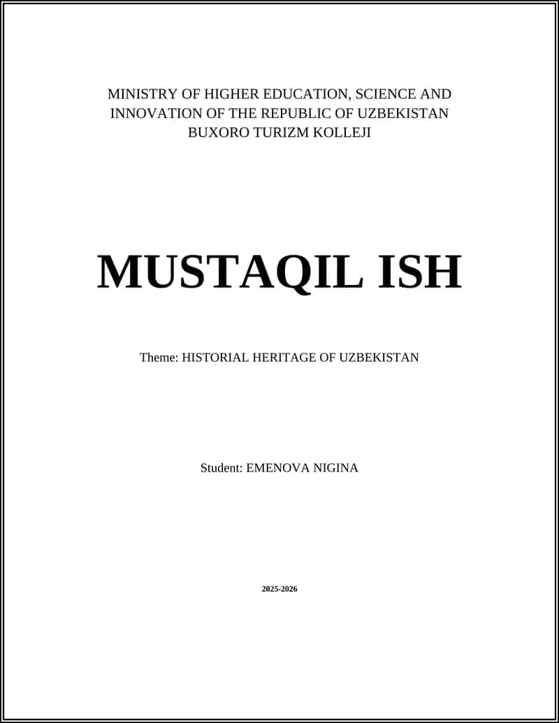 Silk Road Monuments and Trade Routes in Uzbekistan