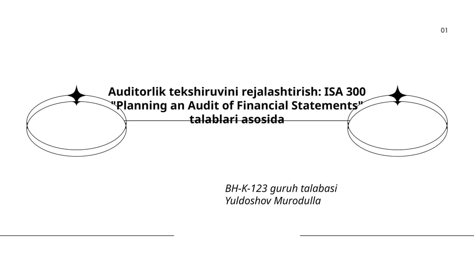 Auditorlik tekshiruvini rejalashtirish: ISA 300 "Planning an Audit of Financial Statements" talablari asosida