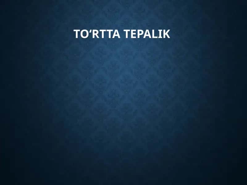 To‘rttatepalik