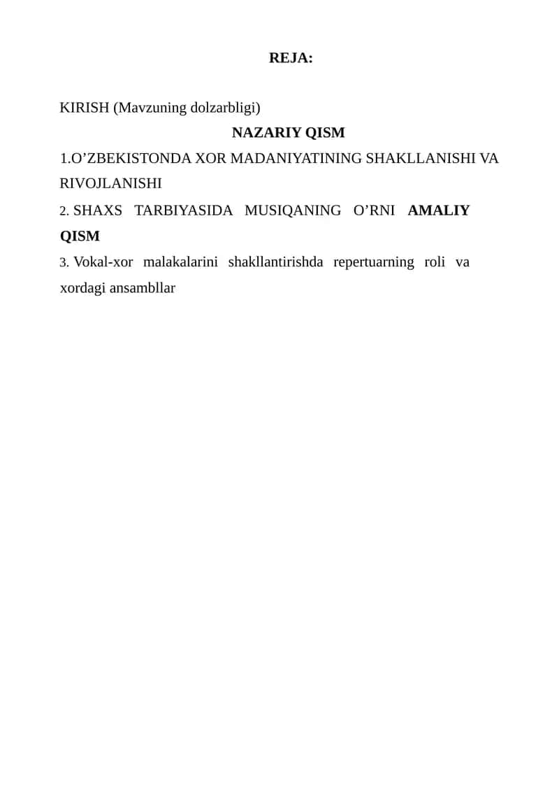 Xor san'ati va qo'shiqchilik