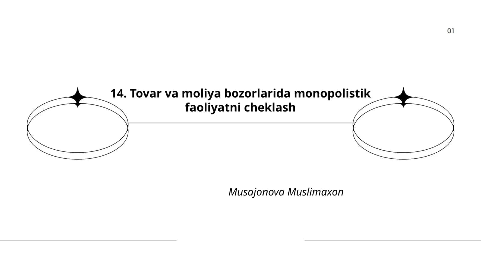Tovar va moliya bozorlarida monopolistik faoliyatni cheklash