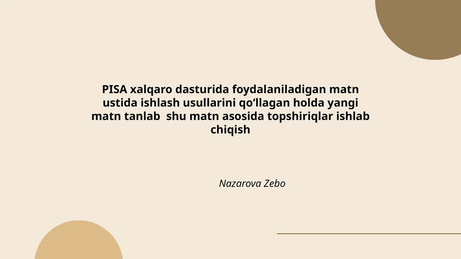 Matnni tahlil qilish usullari
