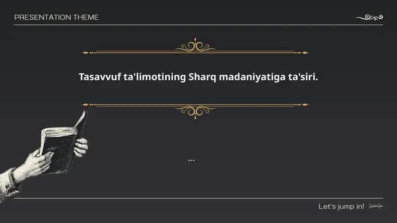 Tasavvuf ta'limotining Sharq madaniyatiga ta'siri