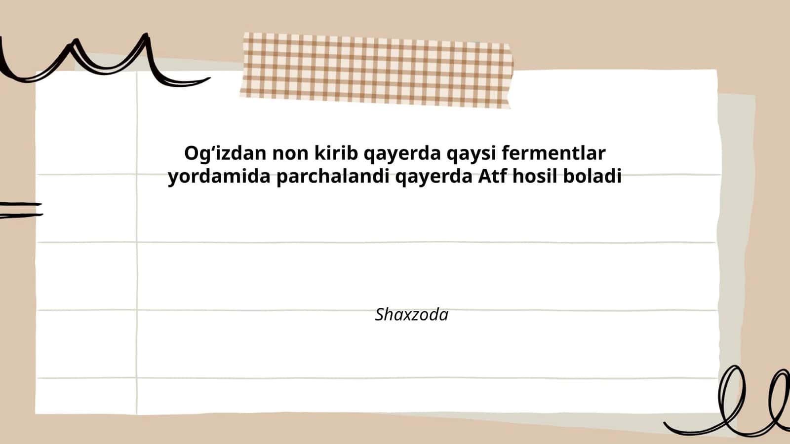 Ogʻizda nonning mexanik parchalashi va chaynash jarayoni