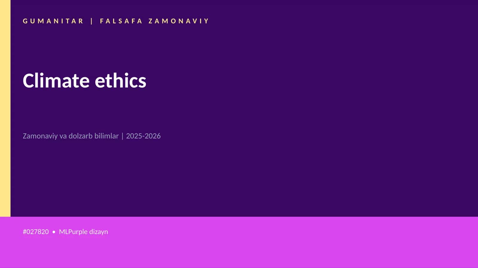 Climate ethics