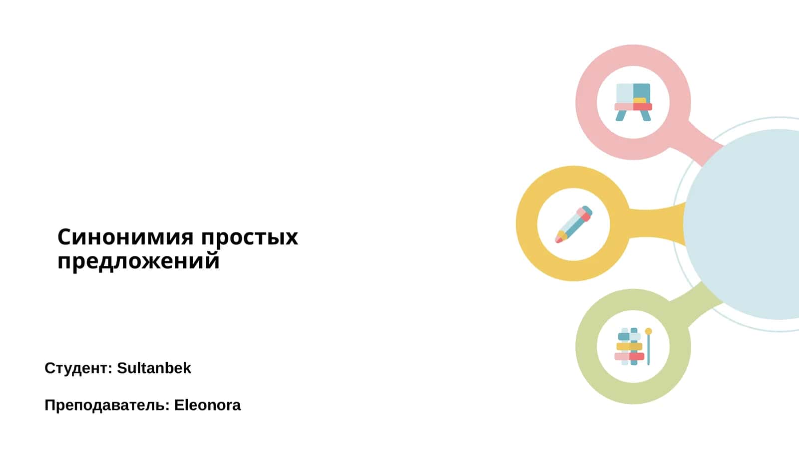 Синонимия простых предложений