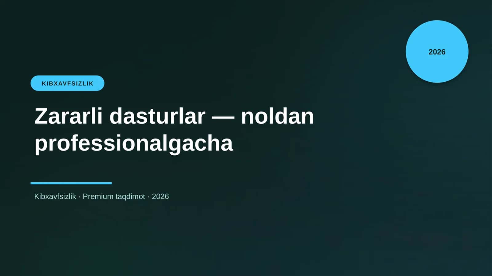 Zararli dasturlar — noldan professionalgacha