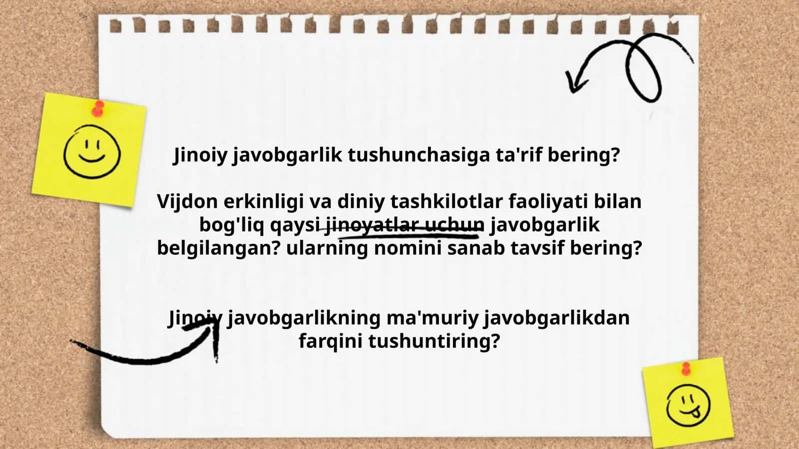 Jinoiy javobgarlik tushunchasi