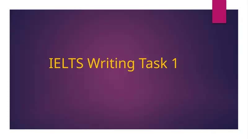 IELTS Writing Task 1