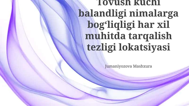 Tovush kuchi balandligi