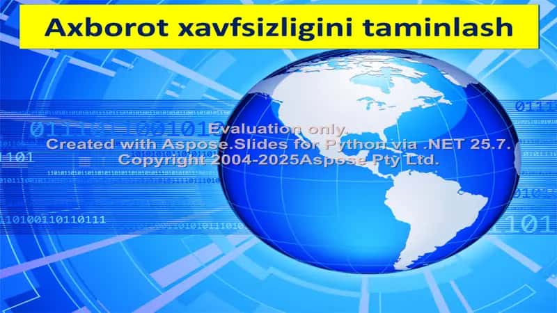 Axborot xavfsizligi slayd