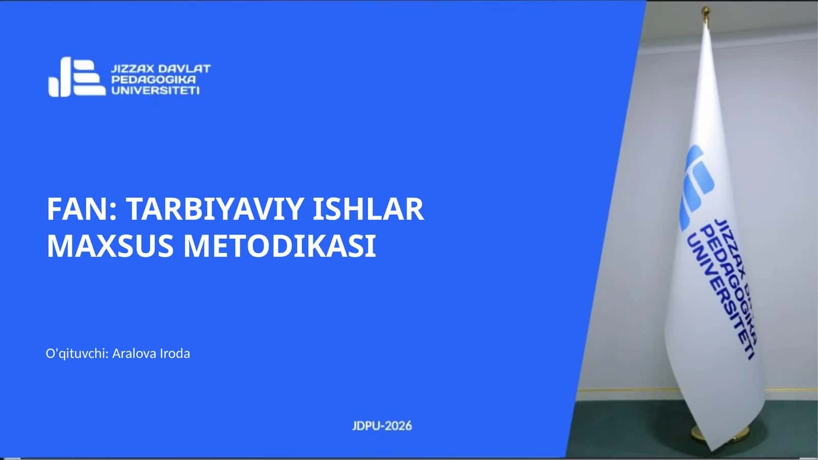 TARBIYAVIY ISHLAR MAXSUS METODIKASI
