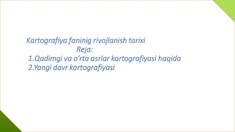 Kartografiya