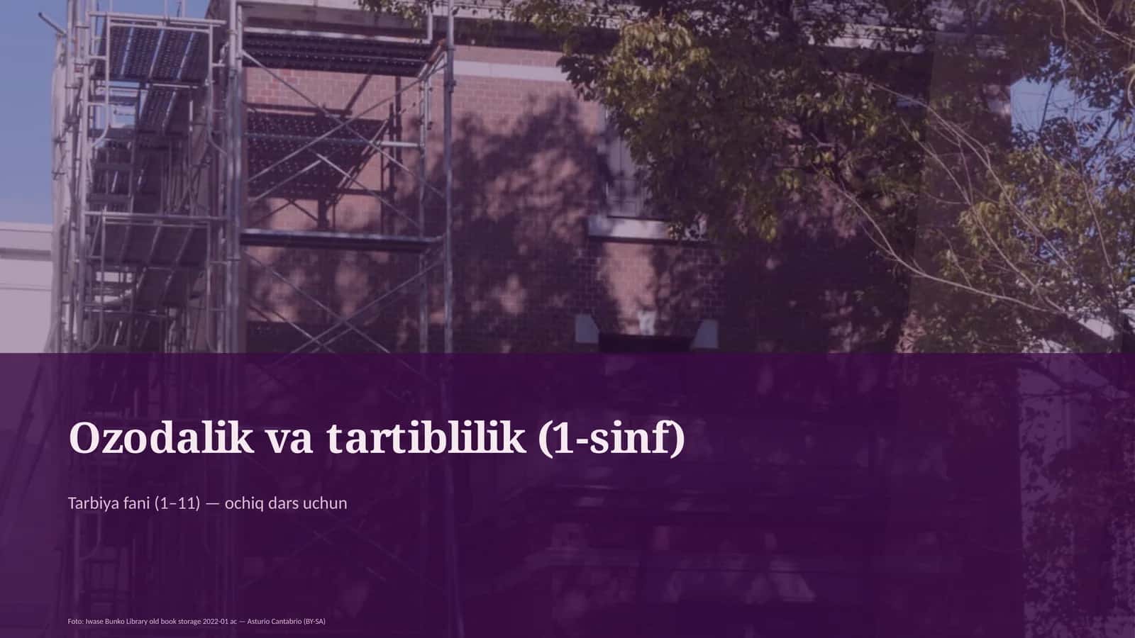 Ozodalik va tartiblilik (1-sinf)