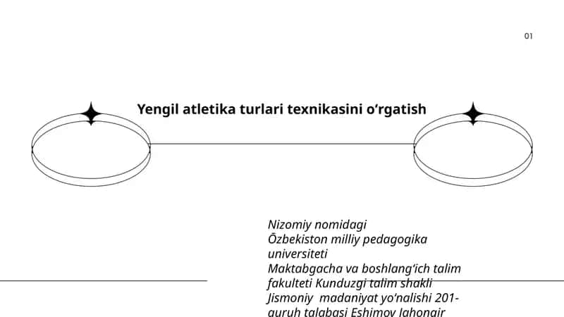 Yengil atletika turlari texnikasini oʻrgatish
