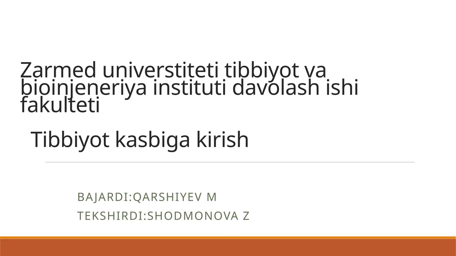 Xirurgik operatsiya tushunchasi va maqsadi