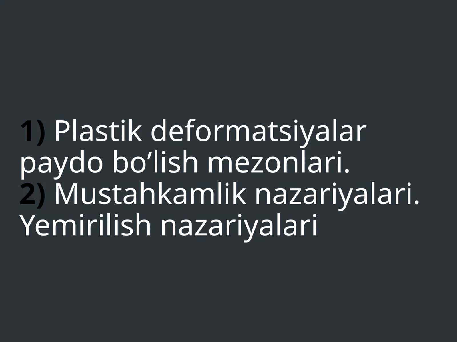 Umumiy ma’lumot