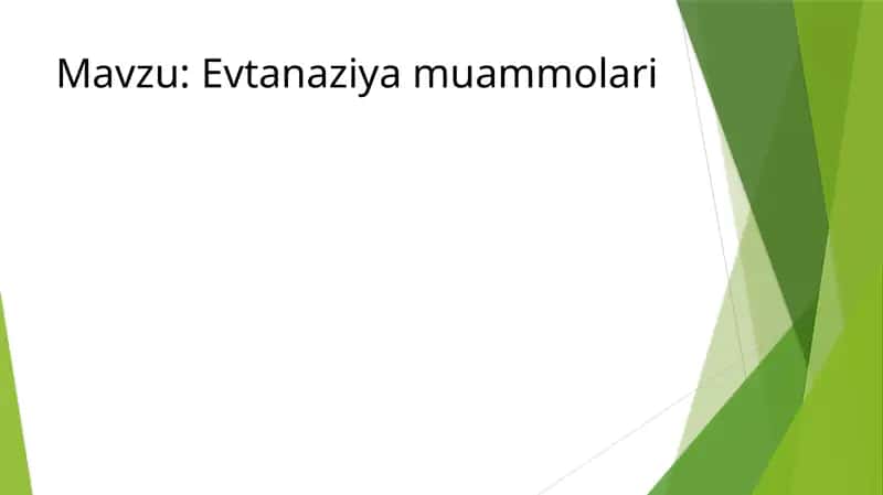 Evtanaziya muammolari